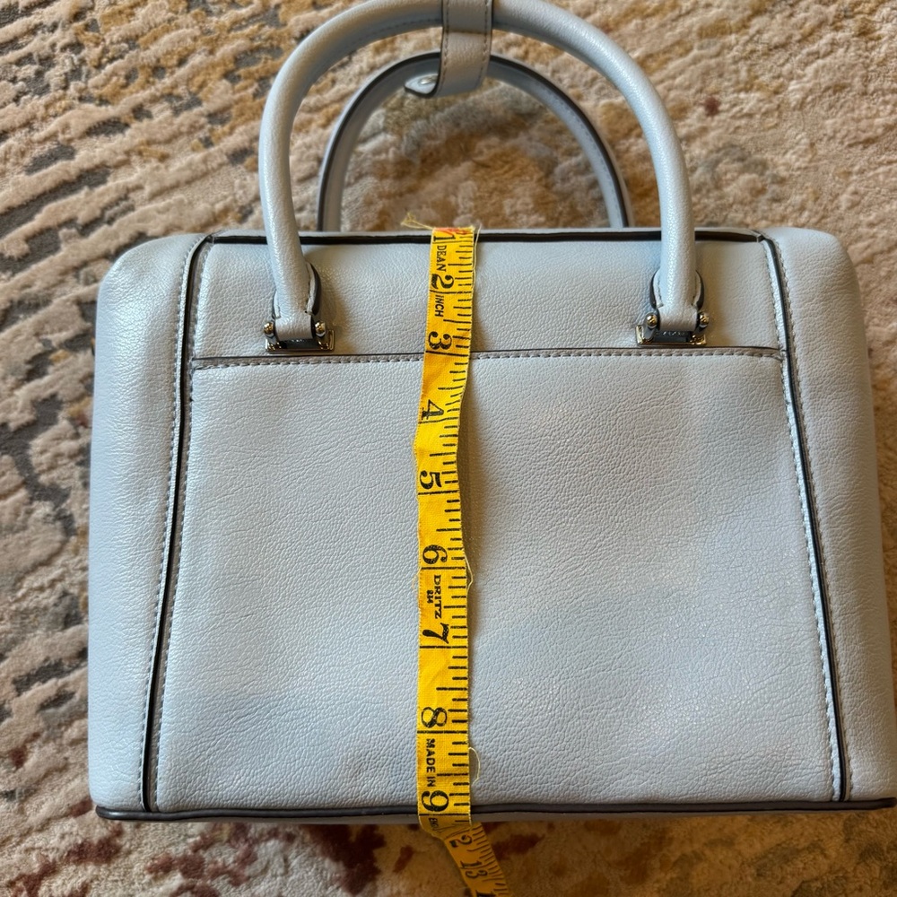 Calvin Klein Perry Organizational Dome Light Blue Satchel. Like New - Picture 11 of 12